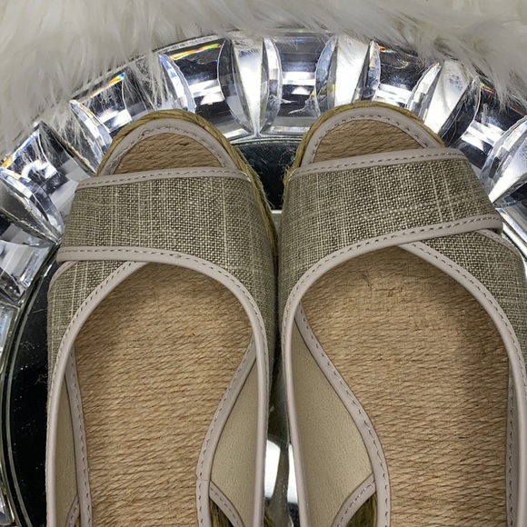 Donald J. Pliner Coraa Linen Espadrille Wedge Sandal 8.5M - Picture 10 of 13